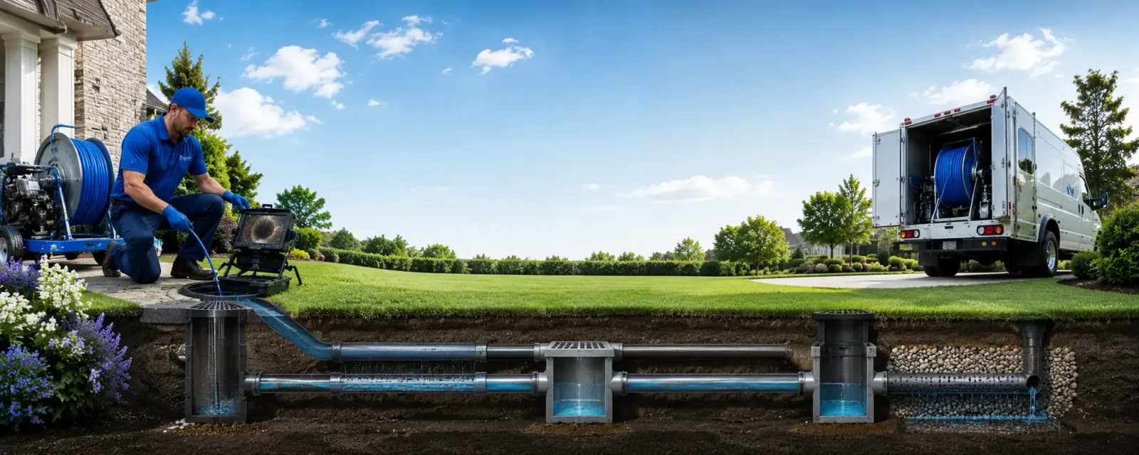 Outdoor drain cleaning information for Lewis, KS